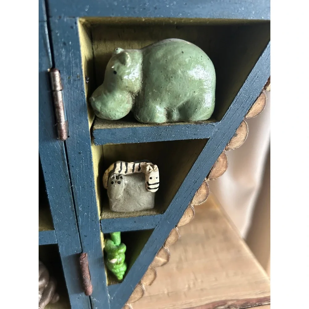 Vintage‎ rustic Noah's ark decor-handcrafted baby nursery decor